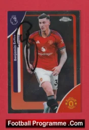 Manchester United Benjamin Sesko Autograph Signed Football Card Man Utd