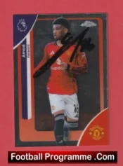 Manchester United Amad Autograph Signed Football Card Man Utd