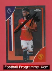 Manchester United Amad Autograph Signed Football Card Man Utd