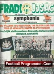 Ferencvaros v Newcastle United 1996 – Hungary Plus Match Ticket