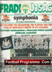 Ferencvaros v Newcastle United 1996 – Hungary Plus Match Ticket
