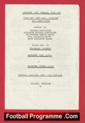 Lancaster City v Blackburn Rovers 1980 – Pre Season Friendly