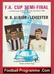 Leicester City v WBA 1969 – FA Cup Semi Final + Ticket