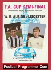 Leicester City v WBA 1969 – FA Cup Semi Final + Ticket