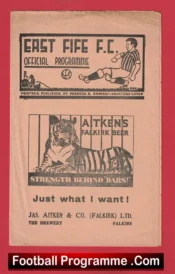 East Fife v Queen Of The South 1958