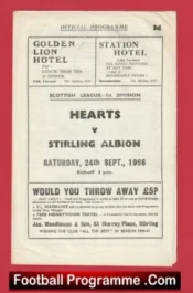 Stirling Albion v Heart Of Midlothian 1966 – Scotland