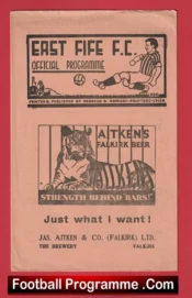 East Fife v Forfar Athletic 1959 – Scotland