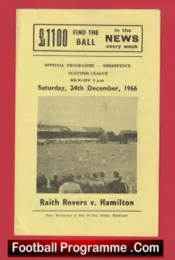 Raith Rovers v Hamilton Academical 1966 – Scotland