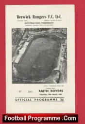 Berwick Rangers v Raith Rovers 1967 – Scotland