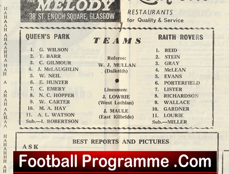 Queens Park v Raith Rovers 1967 - Scottish Cup - Image 3