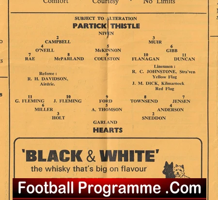 Partick Thistle v Heart Of Midlothian 1967 - Image 3