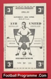 Ayr United v Stenhousemuir 1963 – Scotland