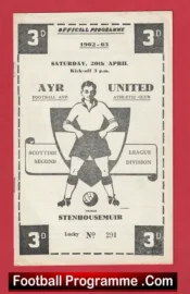 Ayr United v Stenhousemuir 1963 – Scotland