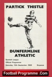 Partick Thistle v Dunfermline Athletic 1969 – Scottish League