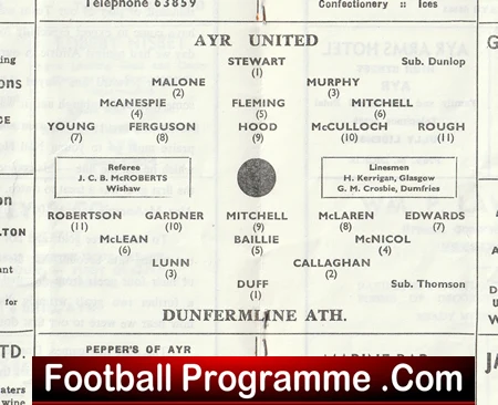 Ayr United v Dunfermline Athletic 1969 - Scottish League - Image 3
