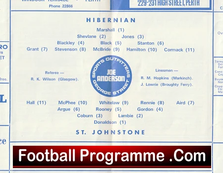 St Johnstone v Hibernian Hibs 1969 - Scotland - Image 3