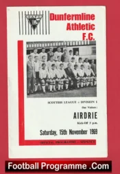 Dunfermline Athletic v Airdrieonians Airdrie 1969