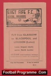 East Fife v Stranraer 1966 – Scotland
