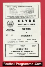 Heart Of Midlothian v Clyde 1969