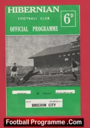Hibernian Hibs v Brechin City 1967 – Scotland