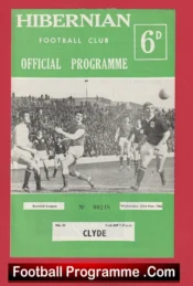 Hibernian Hibs v Clyde 1966 – Scotland