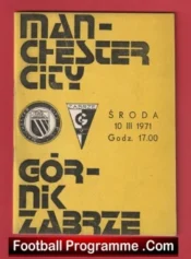 Gornik Zabrze v Manchester City 1971 – European Cup Winners Cup Final