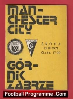Gornik Zabrze v Manchester City 1971 - European Cup Winners Cup Final