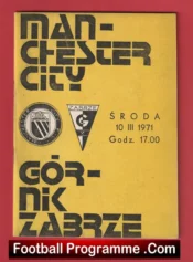 Gornik Zabrze v Manchester City 1971 – European Cup Winners Cup Final