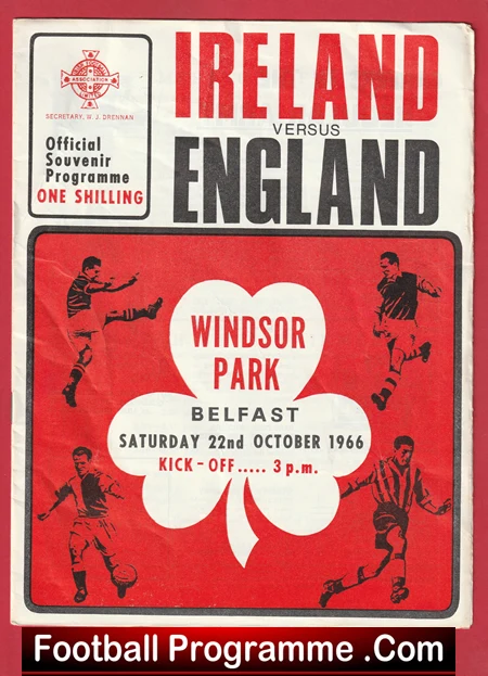 Northern Ireland v England 1966 - Inc George Best - Image 2
