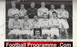 Manchester City 1956 FA Cup Winners Multi Autographed Signed Annual