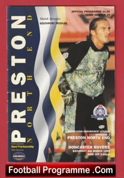 Preston North End v Doncaster Rovers 1995 - David Beckham First 1st