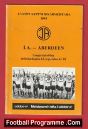 IA Arkranes v Aberdeen 1983 – European Cup Alex Ferguson Manager
