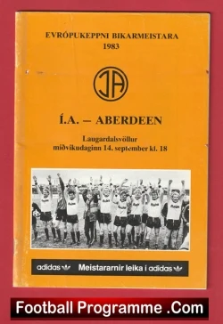 IA Arkranes v Aberdeen 1983 - European Cup Alex Ferguson Manager