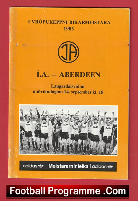 IA Arkranes v Aberdeen 1983 - European Cup Alex Ferguson Manager - Image 2