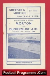 Greenock Morton v Dunfermline Athletic 1964 – Alex Ferguson Player