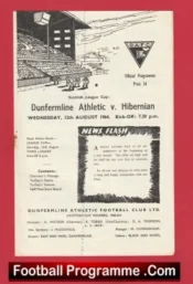 Dunfermline Athletic v Hibernian Hibs 1964 – Sir Alex Ferguson Player