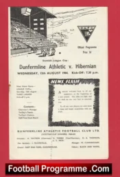 Dunfermline Athletic v Hibernian Hibs 1964 – Sir Alex Ferguson Player