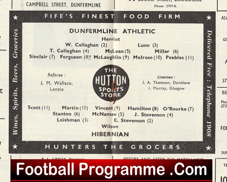 Dunfermline Athletic v Hibernian Hibs 1964 - Sir Alex Ferguson Player - Image 3