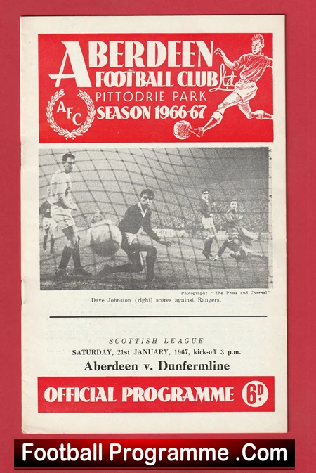 Aberdeen v Dunfermline Athletic 1967 - Alex Ferguson - Image 2