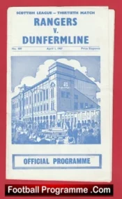 Glasgow Rangers v Dunfermline Athletic 1967 – Alex Ferguson