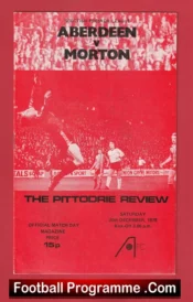 Aberdeen v Greenock Morton 1978 – Alex Ferguson First Season as Manager