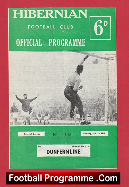 Hibernian Hibs v Dunfermline Athletic 1967 - Alex Ferguson - Image 2