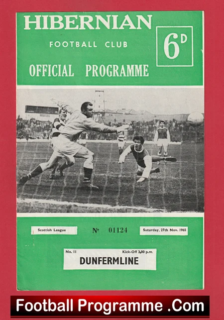 Hibernian Hibs v Dunfermline Athletic 1965 - Alex Ferguson - Image 2