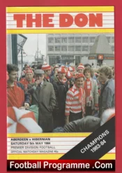 Aberdeen v Hibernian Hibs 1984 – Alex Ferguson