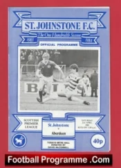St Johnstone v Aberdeen 1984 – Alex Ferguson Manager