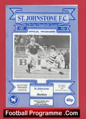 St Johnstone v Aberdeen 1984 – Alex Ferguson Manager