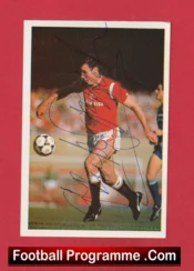 Manchester United Frank Stapleton Autograph Signed Football Card Man Utd