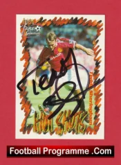 Manchester United Teddy Sheringham Autographed Signed Football Card