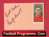 Manchester United George Mutch Autograph Signed Sheet + Card Man Utd