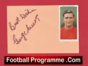 Manchester United George Mutch Autograph Signed Sheet + Card Man Utd